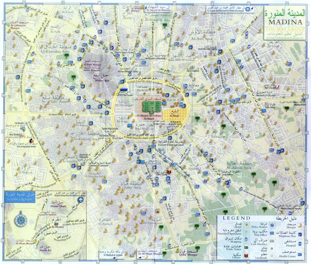 Mekka (Makkah) stadscentrum kaart