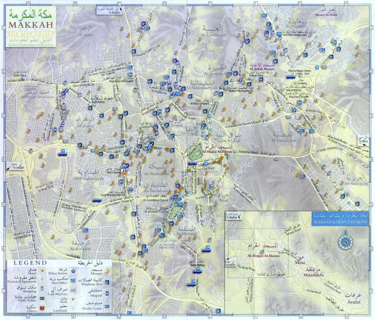 Mekka (Makkah) stadsplattegrond
